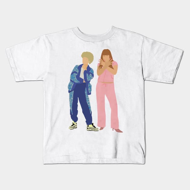 Kath and Kim tracksuits Kids T-Shirt by rachaelthegreat